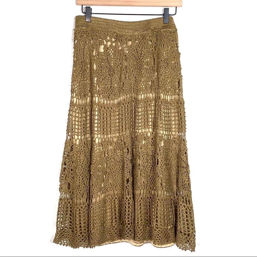 Anthropologie Lapis wool blend knitted Maxi skirt